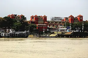Howrah railway station old building in Calcutta
