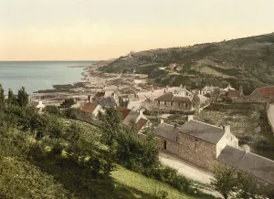 Hozel bay, Jersey, Channel Island in the English Channel in the Bay of Saint-Malo