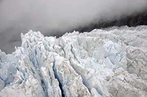 Huge blocks of ice on Franz Josef Glacier