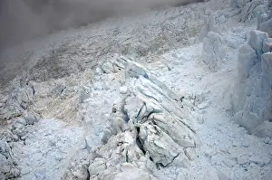 Huge blocks of ice on Franz Josef Glacier
