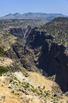Huge canyon at the Dixsam plateau, Socotra, Yemen