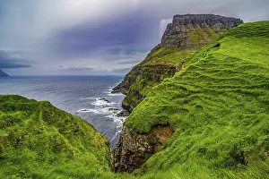 Huge cliffs in Gasadalur, Vagar