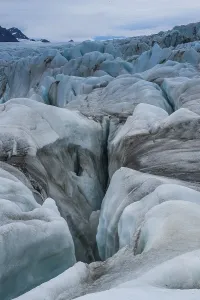 Huge glacier in Hornsund, Svalbard