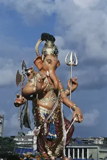 Huge idol of Lord Ganesh, Girgaum Chowpatty
