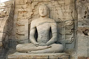 Huge statue of Buddha in meditation posture