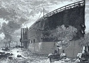 The hull of the ship Great Eastern