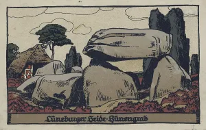 Hune grave in the Lueneburg Heath