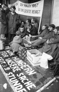 The hunger strike by students at the University of Applied Sciences in Dortmund in 1966 was directed against changes to