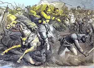 The Huns in battle with the Alans or Alani