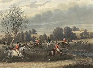 Hunt, Hunting scenes, Foxhunt, 1840