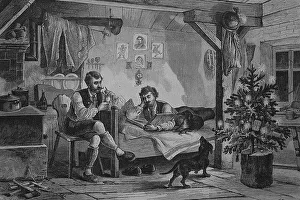 Hunter's Christmas in the mountains