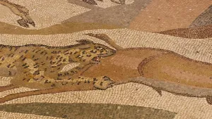 Hunting scene, close, leopard chases prey