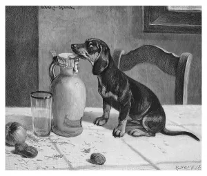 Husband, an illustration from the Moderne Kunst in Meisterholzschnitten yearbook