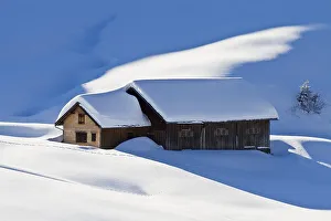 Hut on Alp Horn Mountain, Canton of St