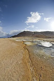 Hut mud spring, Hveraroend geothermal region at the foot of Mt