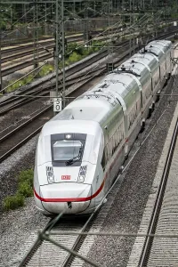 ICE 4 train on the line between Bochum and Dortmund