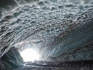 Category Mountain Landscapes Prints: Ice chapel with meltwater stream