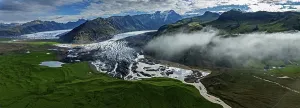 Ice floes, glacier, glacier tongue