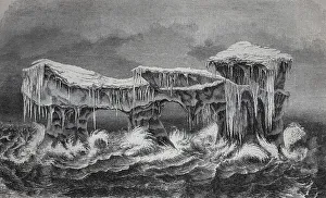 An iceberg found on the east coast of Greenland in 1870
