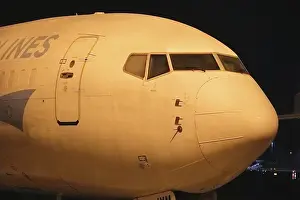 Iced aircraft. Boeing 737, air freight