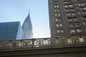From below the iconic Chrysler Building