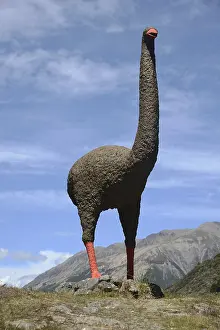 The iconic moa statue at Bealey