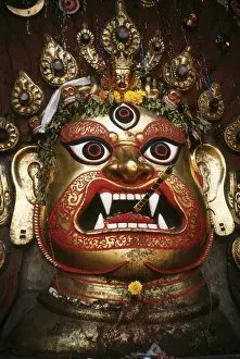Idol of Bhairav, Kathmandu, Nepal