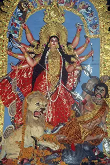 Idol of Durga during Durga Festival