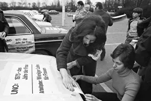 The IG Metall union used a motorcade to promote its demands for higher wages