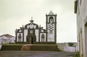 Igreja Matriz de Nossa Senhora da Purificacao Mother Church, Santo Espirito village, Santa Maria Island, Azores, Portugal, April 1964, Europe