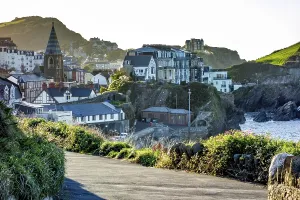 ILFRACOMBE, DEVON UK, OCTOBER 19 : View of Ilfracombe in Devon on October 19