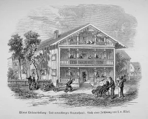 Illustration, agriculture, cultivation, outdoor, farmer, farm, biology, soil, depiction, garden, gardening, historical, illustration, farmyard, engraving, art, farming, farmer, farmhouse, outdoor, steel engraving, engraving, environment, drawing