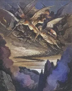 Illustration by Gustave Dore (1832-1883) for Paradise Lost