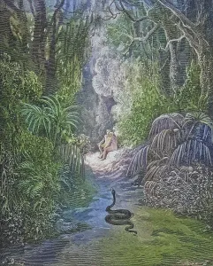 Illustration by Gustave Dore (1832-1883) for Paradise Lost