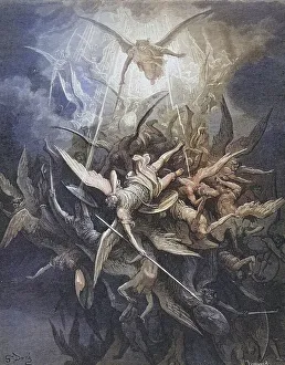 Illustration by Gustave Dore (1832-1883) for Paradise Lost