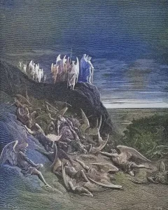 Illustration by Gustave Dore (1832-1883) for Paradise Lost