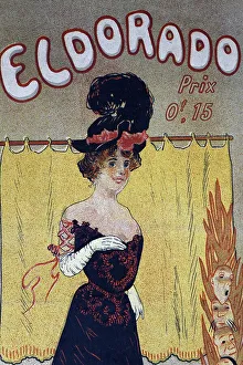 Illustration of a Parisian revue dancer