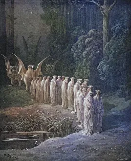 Illustration for Purgatorio by Dante Alighieri Canto