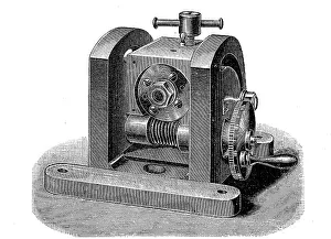 Illustration of a universal milling head from the former machine tool factory Aug