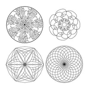 An image of a nice Mandala black and white