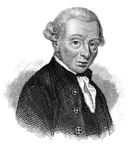 Immanuel Kant, 1724 - 1804, a German philosopher of the Enlightenment
