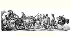 Immigration of the French coming to the direction around 1785