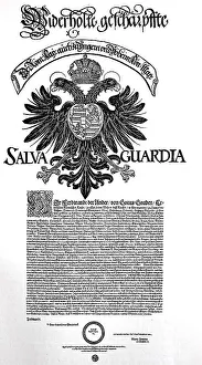Imperial letter of protection for Nuremberg