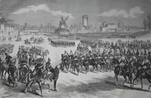 The Imperial Parade at Longchamp near Paris on 3 March 1871
