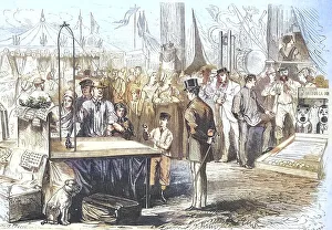 The Imperial Prince Napoleon Eugene Louis Jean Joseph Bonaparte at the age of 10 at a party in Fontainebleau