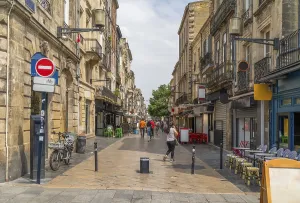 Impression of Bordeaux, a city on the river Garonne in the Gironde department in southwestern France