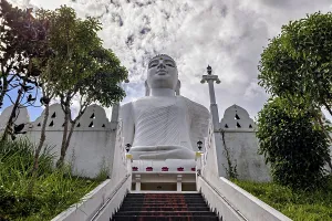 Framed Print : Impressive Buddha statue on the temple grounds