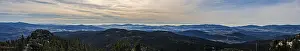 An impressive view of the mountains and valleys