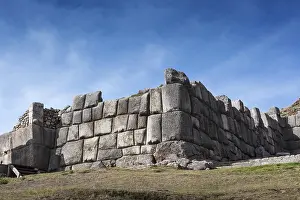 Inca old fortress on a sunny day