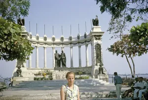 Independence monument Hemiciclo de la Rotonda, Guayaquil, Guayas province, Ecuador, South America 1962, South America